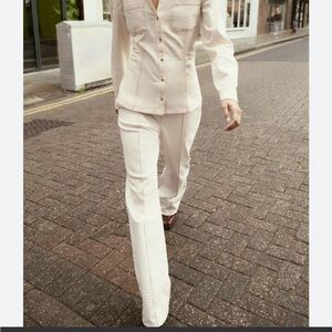 Tailored Cream Pants